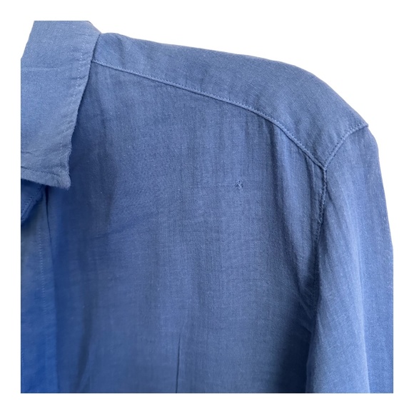 Frank & Eileen Top Size S Collared Lightweight Cotton Buttons Chest Pocket FLAW - Picture 14 of 16